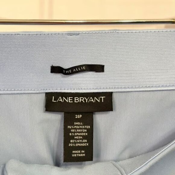 Lane Bryant Plus Size 28P Pants Baby Blue Trousers Petite Career Cut Light - Picture 3 of 3